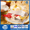 Alta qualidade Natal cerâmica dinnerware ouro decoração jantar jogo novo osso china